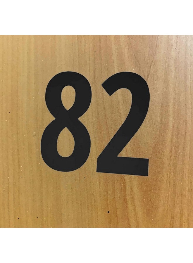 TownStix 40 Pieces 6" Number Stickers Waterproof Vinyl Stick On Numbers Black - Image 5