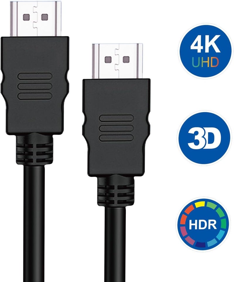 Nate HDMI Cable 3M, High Speed HDMI 2.0 Cable 18Gbps, High Speed HDMI 2.0 Connectors, High Density PE Shielded Coating, UHD HDR Video Compatible with ARC HDTV 60Hz - Image 2