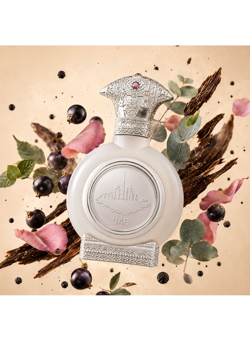 Taif Al Emarat UAE Silver Eau de Parfum 75ml, Unisex Arabic Perfume, Long Lasting Cambodian Oud Fragrance - Image 5