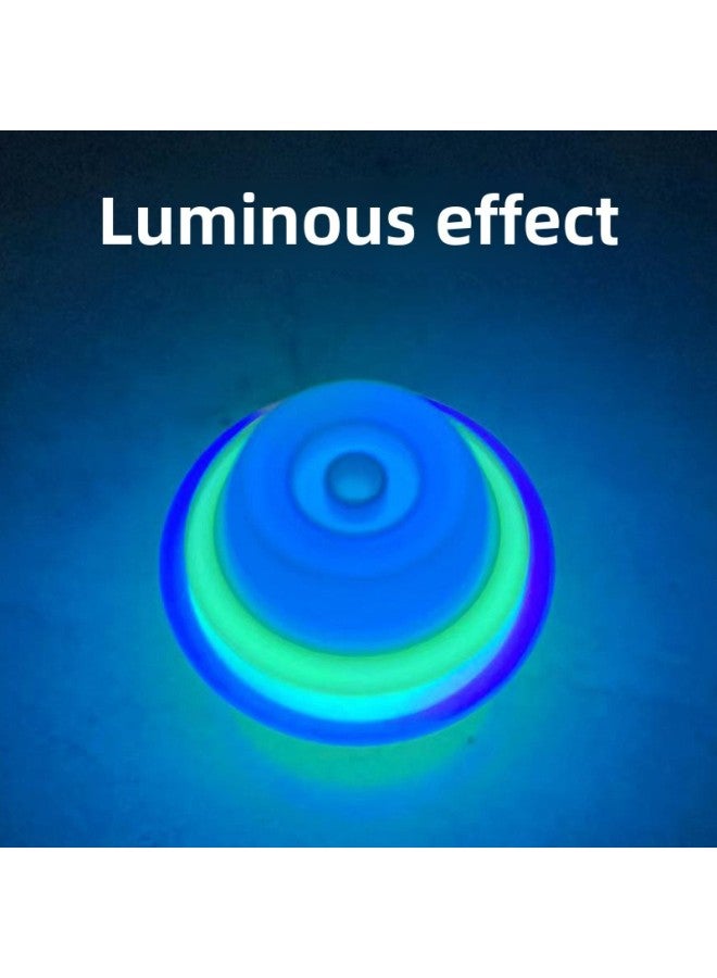 Shake The Sound Of The Same Children's Light Gyro Rotating Flash Lotus Gyro Boys And Girls Luminous Toys Stall Wholesale-Color:UFO Light Gyro-color Random ]  - Image 5