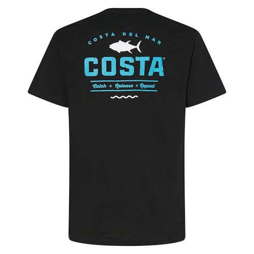 Costa Del Mar Mens Topwater T-Shirt, Black, X-Large - Image 4