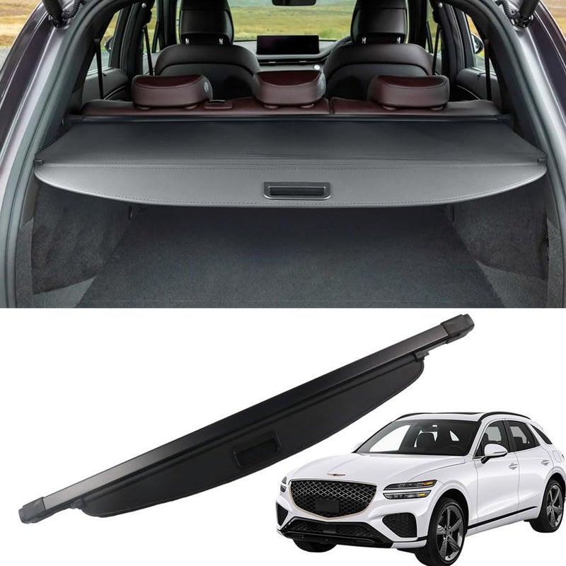 Marretoo for Genesis GV70 Cargo Cover 2022 2023 2024 2025 2026 for Genesis GV70 Accessories Black Retractable Trunk Cover Security Shield Shade