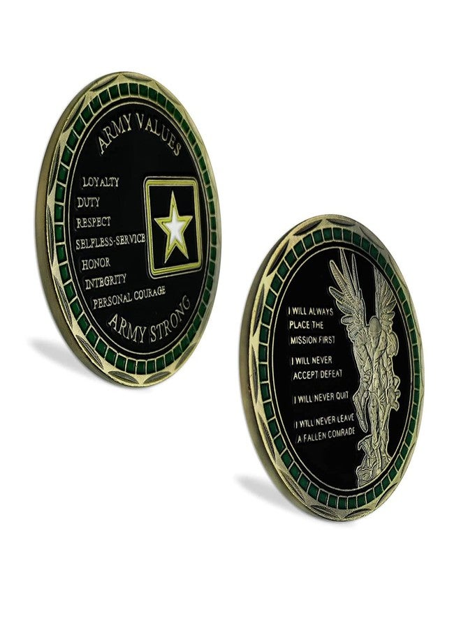 Glamtune United States Army Core Values Military Challenge Coin Soldier Creed Challenge Coin - Image 1