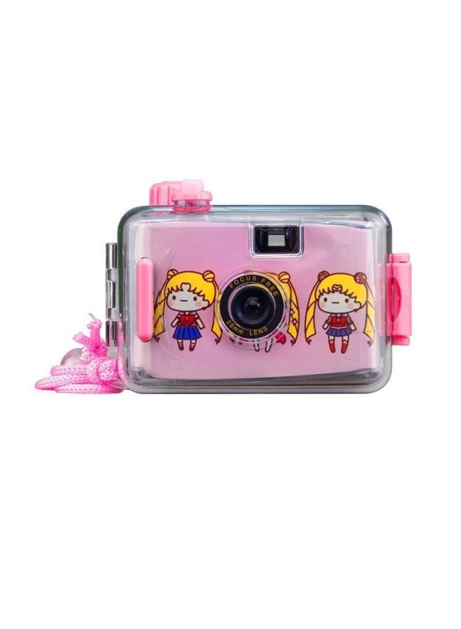 Film Camera Ins Retro Film Camera Non Disposable Waterproof Point-and-shoot Camera Student Creative Photography Gift-Color:Beautiful Girl_official Standard  - Image 1