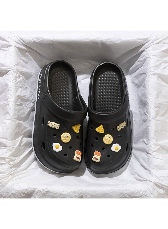 GELESE Women's Outdoor Clogs - Thick-Soled, Slip-Resistant Closed-Toe House Slippers for Couples - Image 1