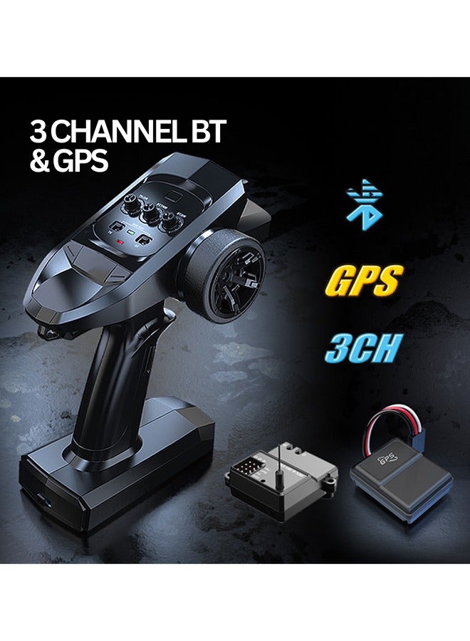 Mjx Rc Hobby Grade Gps Truck 1:16 Scale Radio Controlled Off-Roader W Bluetooth And App Rtr All Terrain Blue  - Image 5