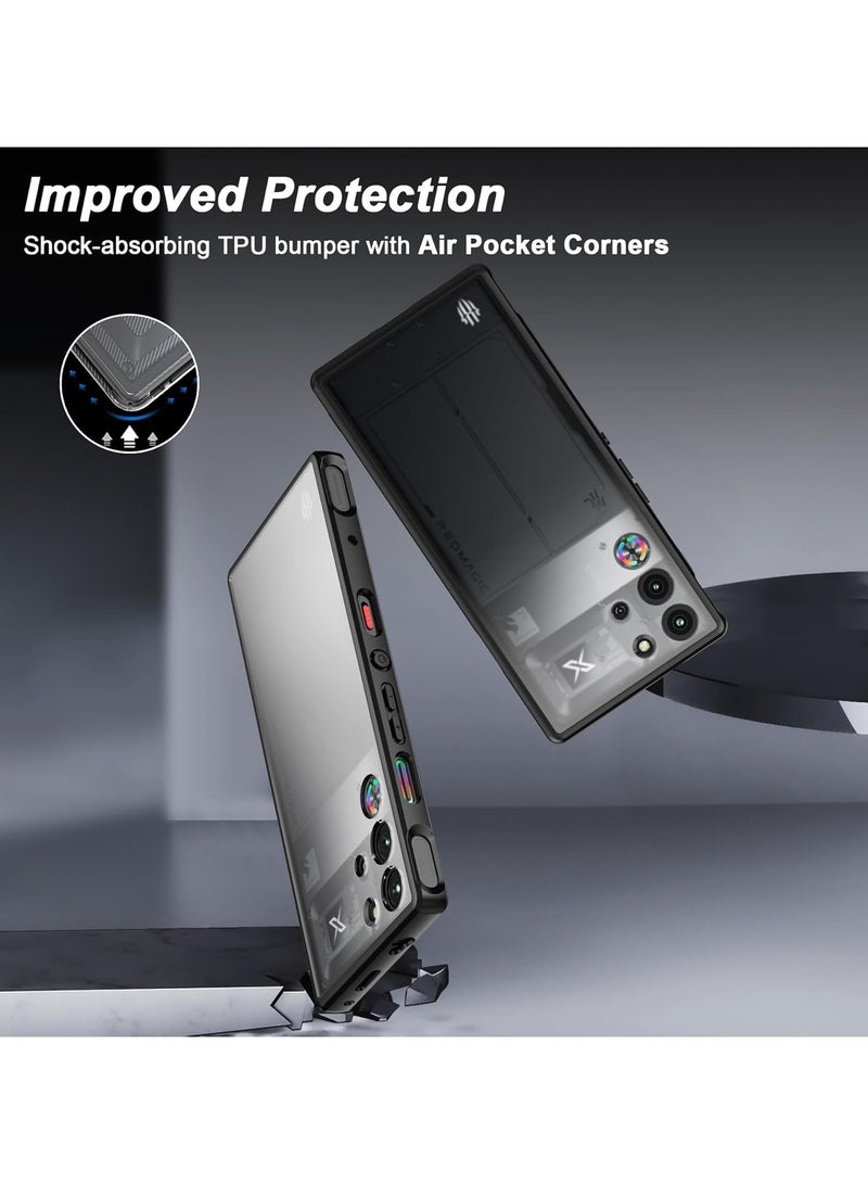 For ZTE Nubia Red Magic 10 Pro Case / 10 Pro+ / 10 Pro Plus Case , TPU Shookproof Protection Bumper Back Cover, Anti-fingerprint Skin Feel Slim Fit Protective Casing  - Image 4