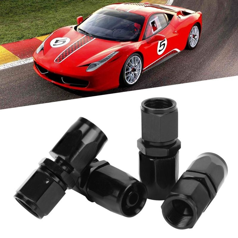 Swivel Hose End: High-quality Aluminum, CNC Machined, Corrosion-resistant - Universal Straight AN6 Fitting for Racing Oil Fuel Fluid Lines - Image 3