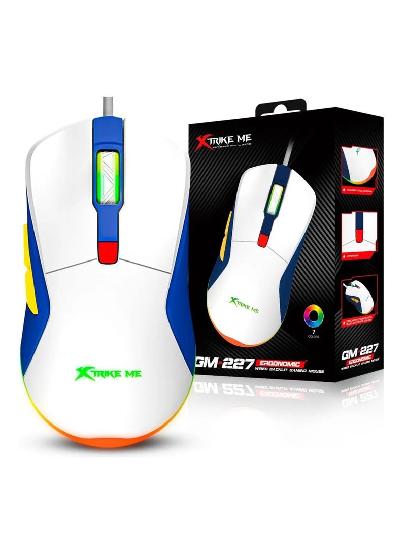 XTRIKE ME ماوس ألعاب سلكي GM-227 بتصميم مضيء - Image 1