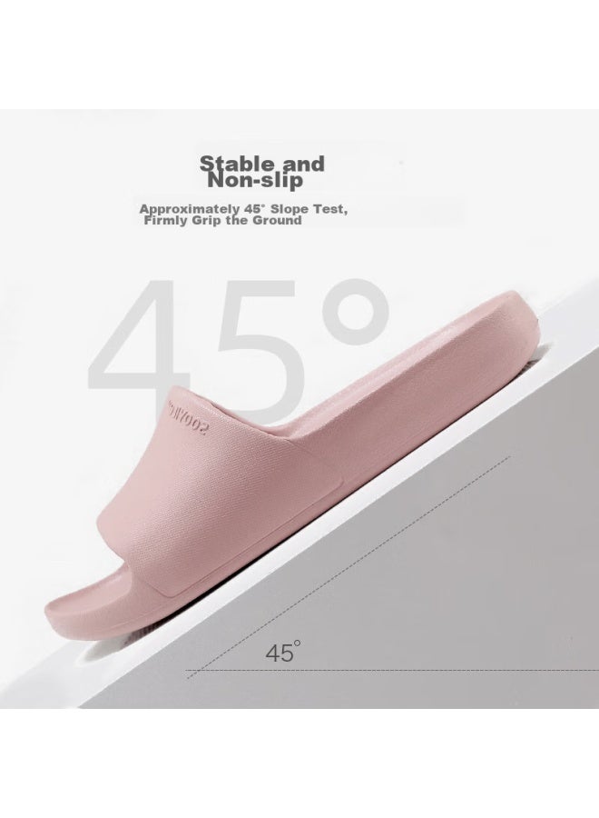 GUOLUOFEI صنادل غولوفي Slip-On للرجال والنساء، صيفية غير قابلة للانزلاق، حجم كبير، نعال سميكة، بيضاء، مقاس 44-45 - Image 3