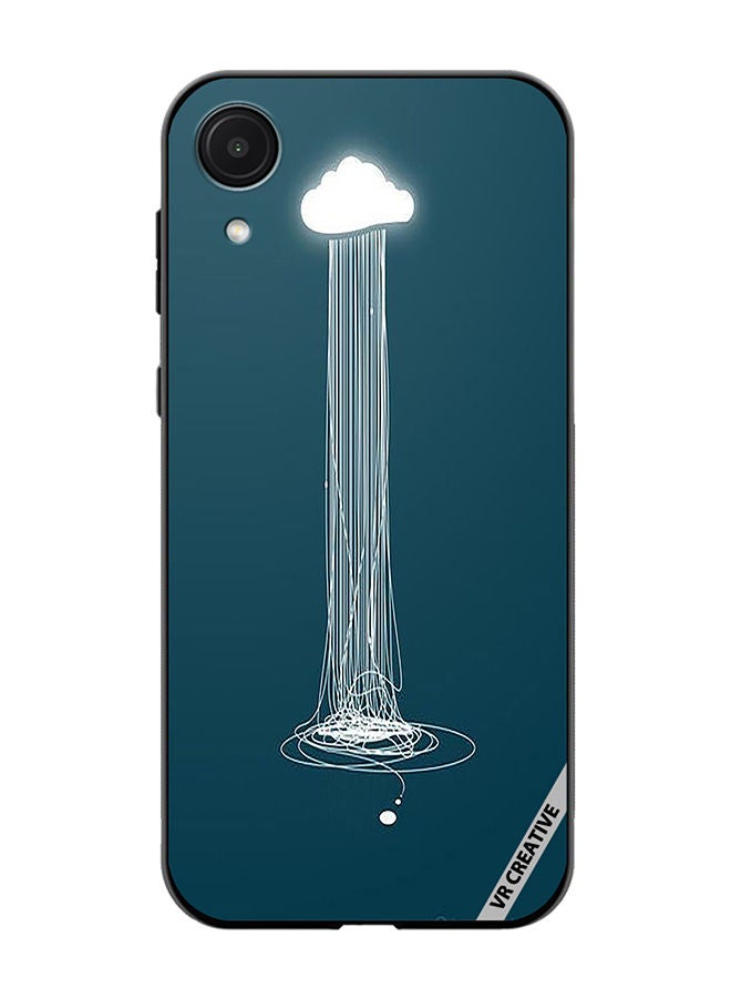 VR CREATIVE Protective Case Cover For Samsung Galaxy A03 Core Animated Rain Design Multicolour - Image 1