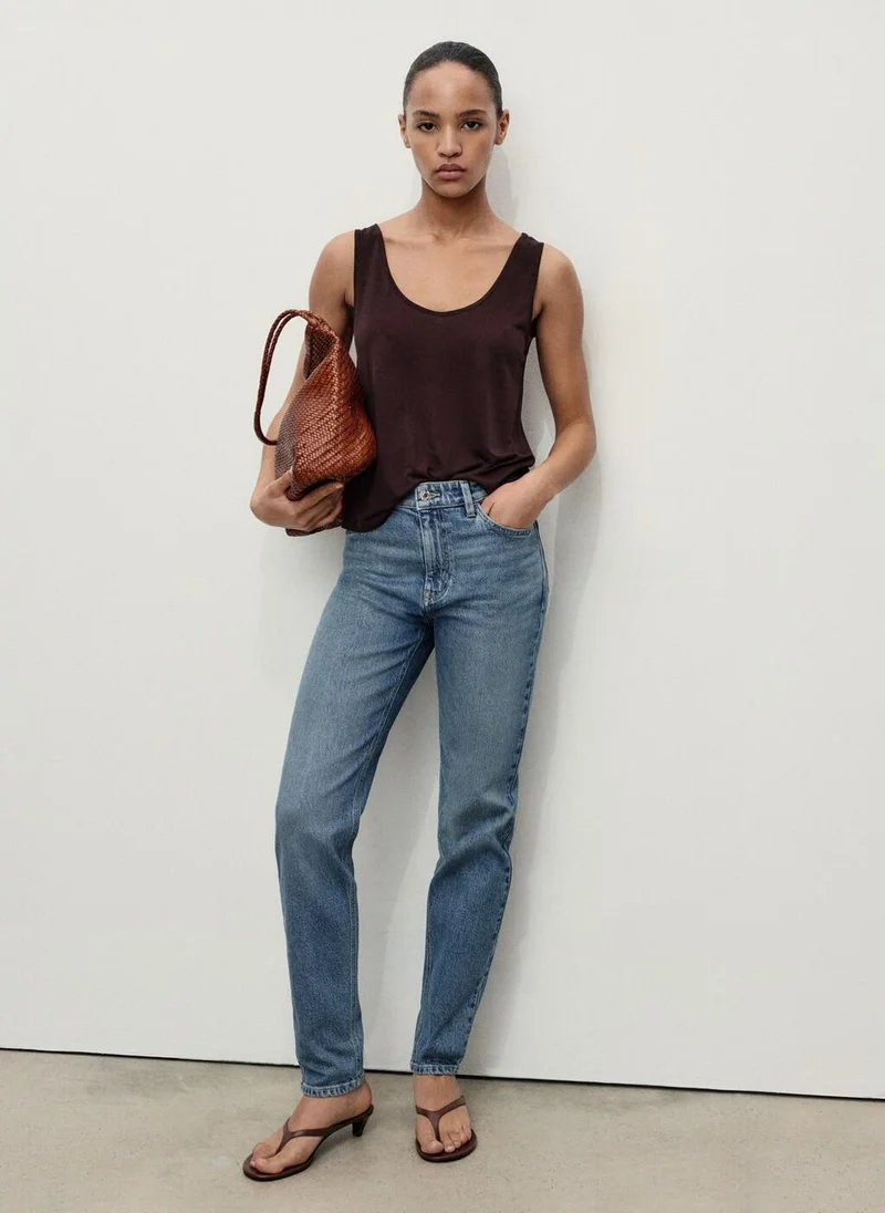 مانجو Newmom comfort high-rise jeans
