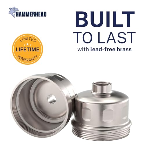 HammerHead Showers® Solid Metal Shower Head Filter – KDF 55 Shower Filter, High Pressure Universal Shower Filters to Remove Toxic Chemicals – Removes Chlorine and Heavy Metals – Brushed Nickel - Image 4