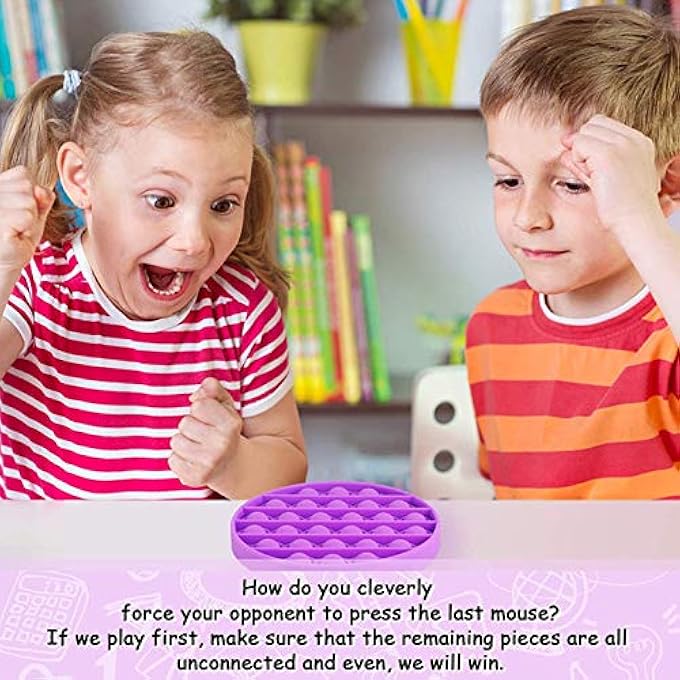 DODO Push pop pop Bubble Sensory Fidget Toy,Autism Special Needs Stress Reliever Silicone Stress Reliever Toy,Squeeze Sensory Toy (4PCS-Round) - Image 4