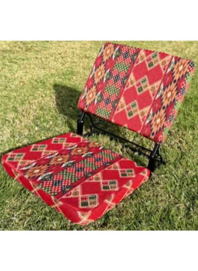 Sand Desert Floor Sitting Chair with Adjustable Angles Padded Back Support Arabic Majlis Chair