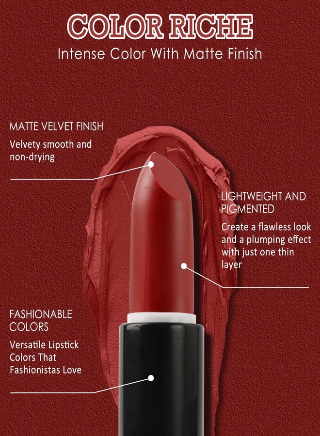 LYSdefeu Matte Lipstick, Rose Pink Velvet Smooth Lip Tint Stain,Long Lasting Waterproof 24 Hours Lip Gloss Lipcolor,labiales mate 24 horas originales,Non-Stick Lipgloss,Women's Day Lip Makeup Gift for Woman-03 - Image 3