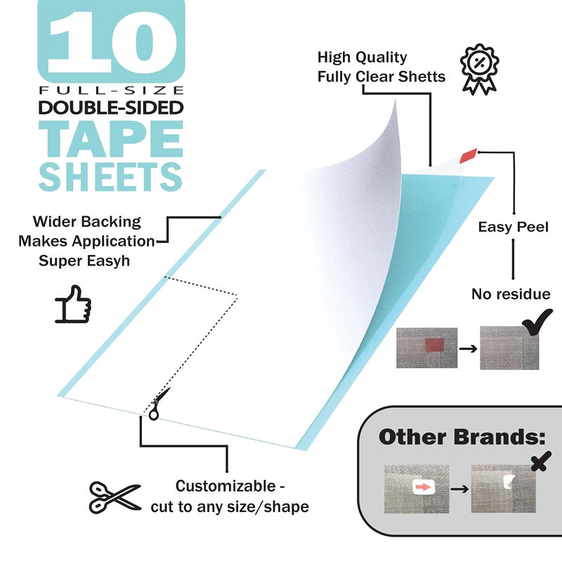 Sofisti-Cat Sofisti - Cat Scratch Deterrent Tape for Furniture â€“ 10 Double Sided Anti Scratching Sticky Tape - Cat Scratch Furniture Protector â€“ Cat Training Tape Teaches Your Kitty Not to Scratch Your Couch - Image 4