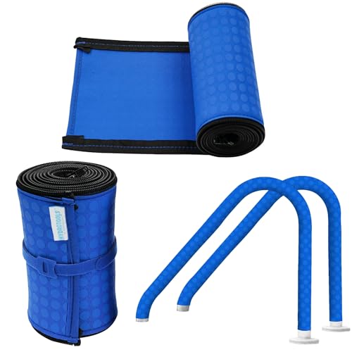 SWIMLINE HYDROTOOLS Neoprene Pool Handrail Cover Padded Zipper Sleeve for Inground Above Ground Rails Heat Reduction NonSlip Comfort Grip 4 Feet 1Pack - Image 1