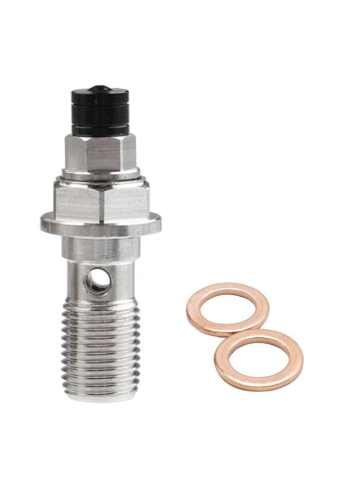 LE LEFOSSI M10x1.25mm Stainless Steel Banjo Bolt Bleed Screw - Image 1