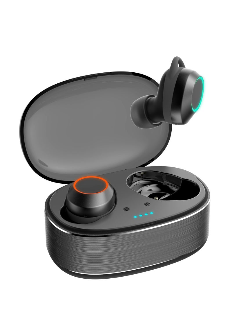 Moodix KI23K020 Bluetooth Earbuds with Smart Touch Control, Black - Image 2