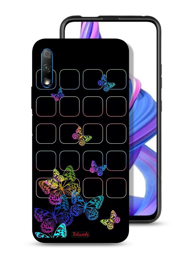 Tolwak Honor 9X (China) Protective Case Cover Colorful Butterflies - Image 1