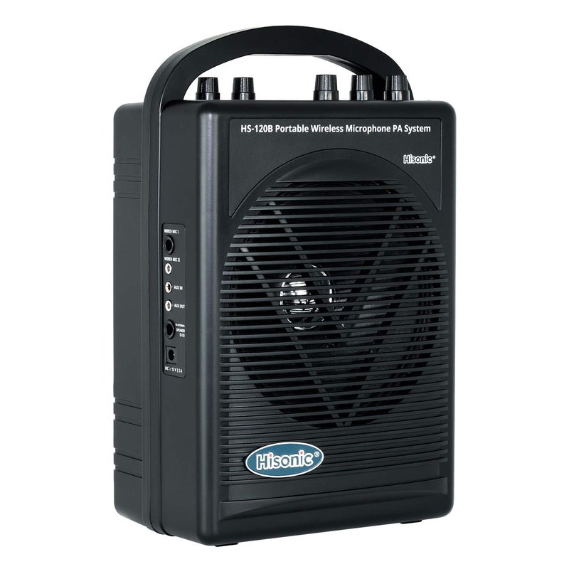 Hisonic HS120B Rechargeable & Portable PA (Public Address) System with Built-in UHF Wireless Microphone (1 Handheld +1 Belt-Pack) - Image 3