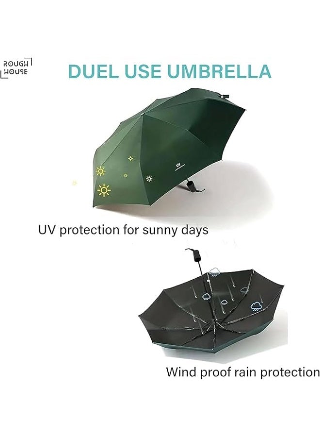 مظلة واقية من الشمس والمطر . قابلة للطي . UV ونظام فتح وغلق تلقائي . لون داخلى اسود لنتيجة عزل افضل - Image 5