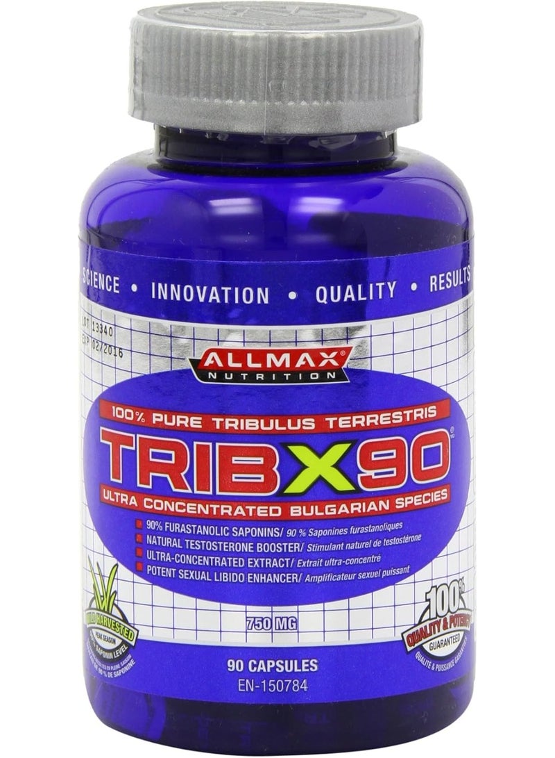 ALLMAX Nutrition Tribx90 100% pure tribulus terrestris, 90 capsules - Image 1