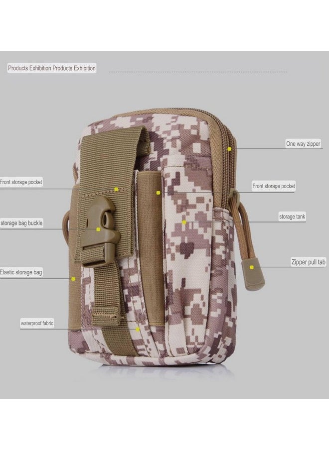 DD RETAILS DD RETAILS Camouflage Pattern School Bag Pencil case || Portable Military Pencil Pouch with Multiple Pockets || Large Capacity Stationery Organizer for Boys & Girls (Pack of 1) (Tactical Molle Pouch)  - Image 2