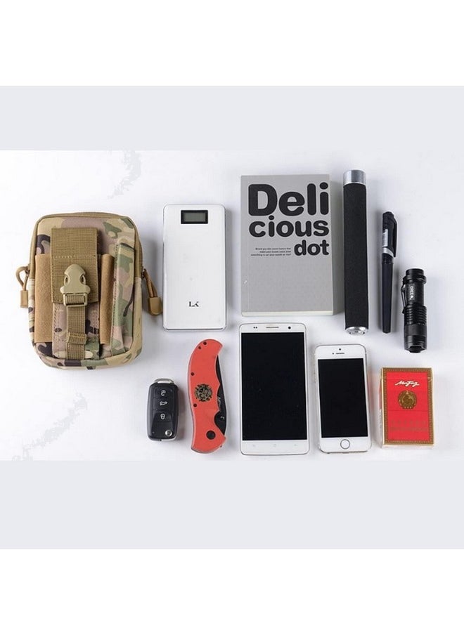DD RETAILS DD RETAILS Camouflage Pattern School Bag Pencil case || Portable Military Pencil Pouch with Multiple Pockets || Large Capacity Stationery Organizer for Boys & Girls (Pack of 1) (Tactical Molle Pouch)  - Image 5