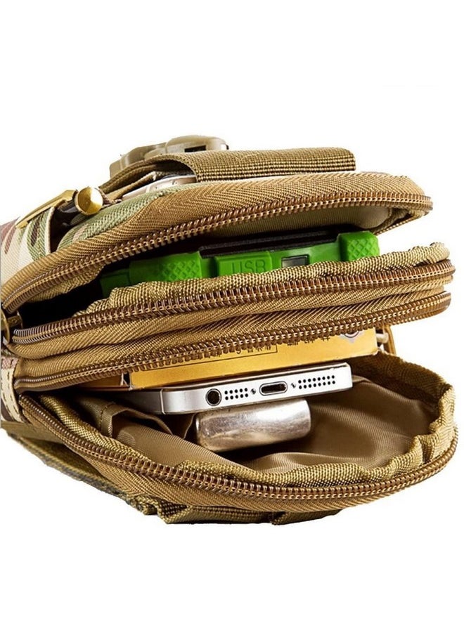 DD RETAILS DD RETAILS Camouflage Pattern School Bag Pencil case || Portable Military Pencil Pouch with Multiple Pockets || Large Capacity Stationery Organizer for Boys & Girls (Pack of 1) (Tactical Molle Pouch)  - Image 4