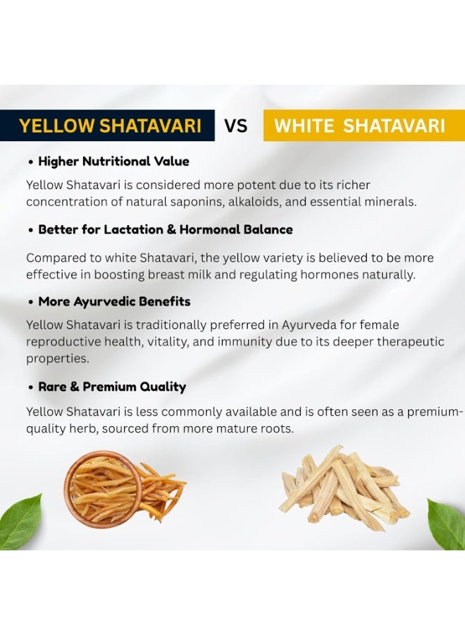  بريجبوتي بيرجو ماهافير 400 غرام مسحوق بيلي شاتافاري - الهليون الأصفر العنقودي، طبيعي (BMKB-3) - Image 4