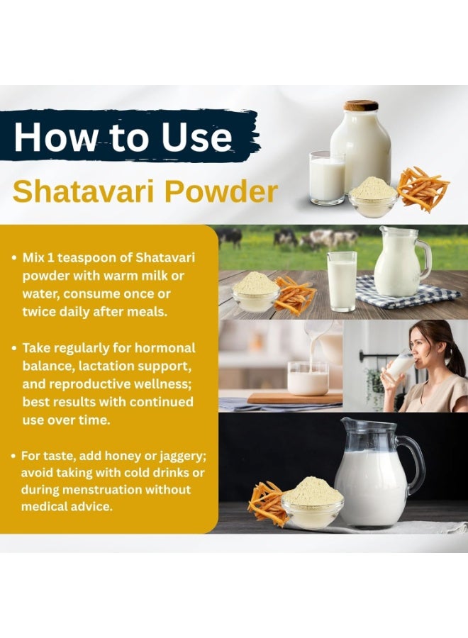  بريجبوتي بيرجو ماهافير 400 غرام مسحوق بيلي شاتافاري - الهليون الأصفر العنقودي، طبيعي (BMKB-3) - Image 3