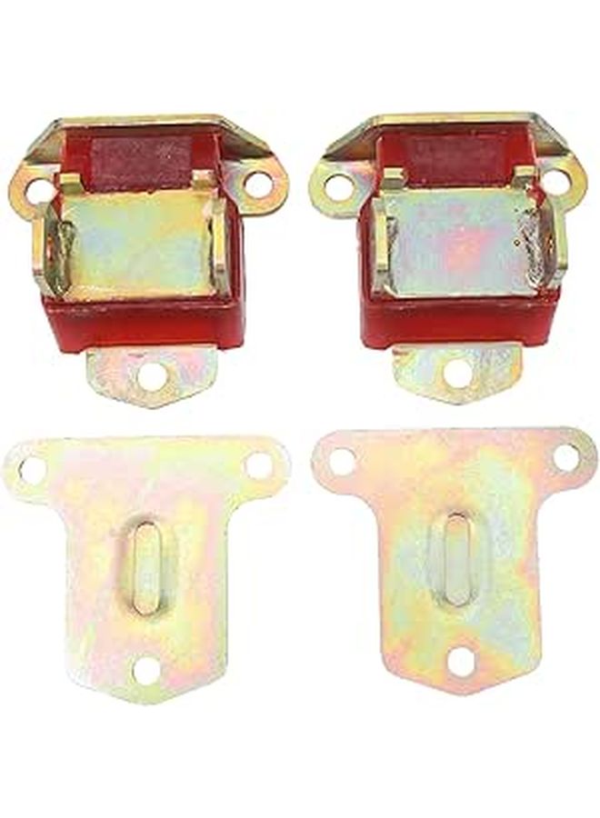 طقم حامل المحرك من البولي يوريثان مع الفولاذ المجلفن و 2 حشية معدنية لسيارات شيفروليه LS1 LS2 LQ9 SBC - Image 1