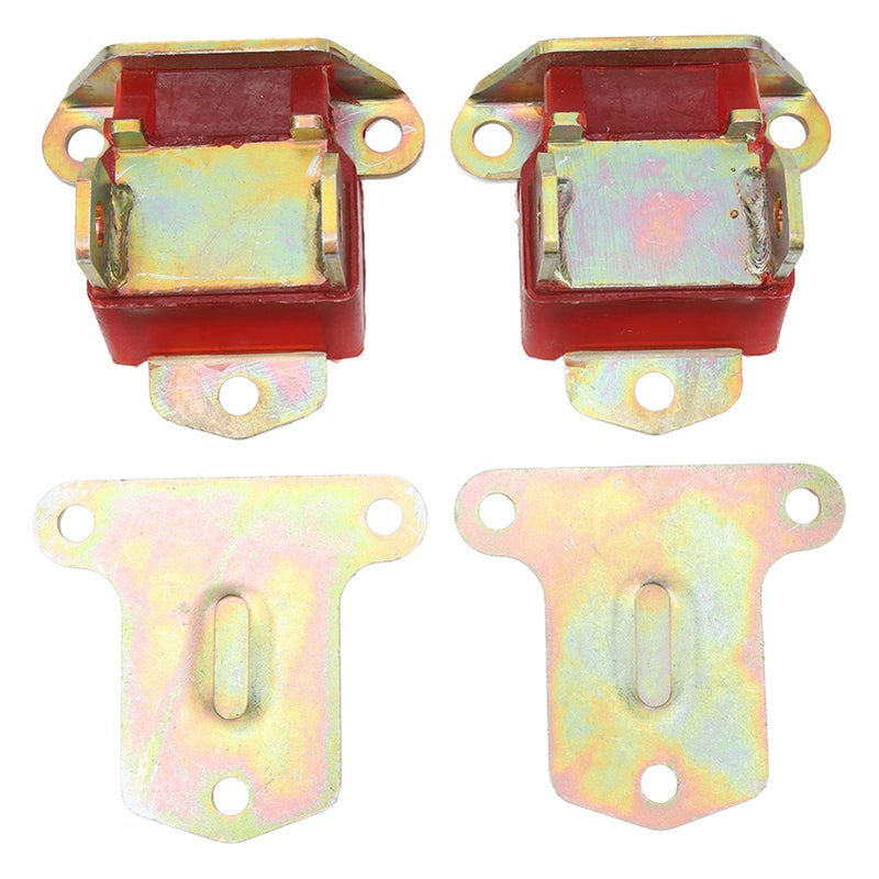 طقم حامل المحرك من البولي يوريثان مع الفولاذ المجلفن و 2 حشية معدنية لسيارات شيفروليه LS1 LS2 LQ9 SBC - Image 2