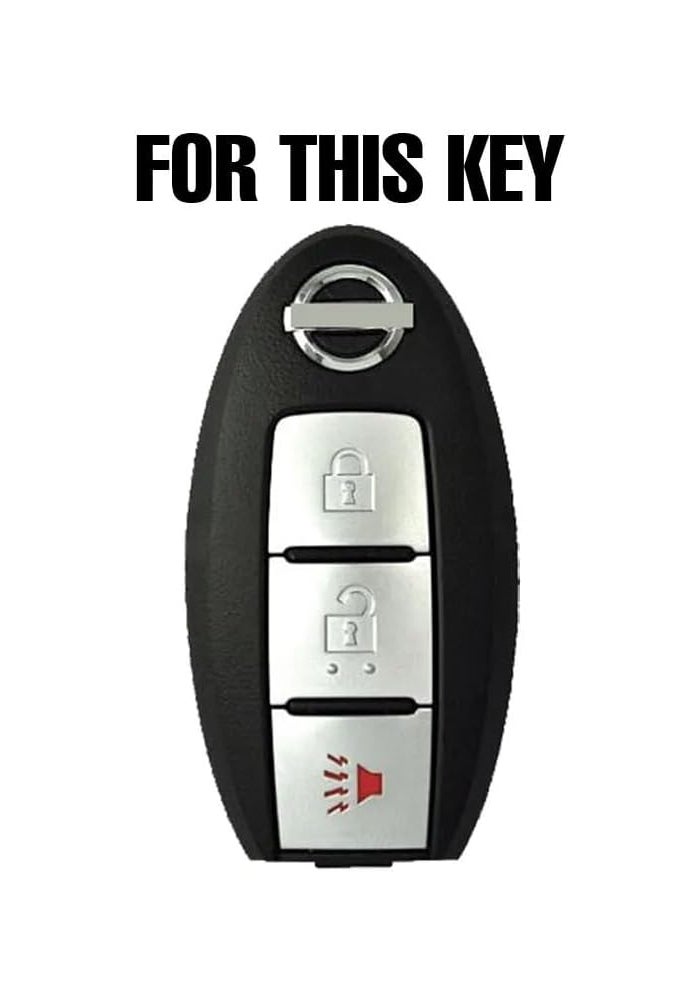 QASULER Silicone Key Case Cover for Nissan Models - Image 2