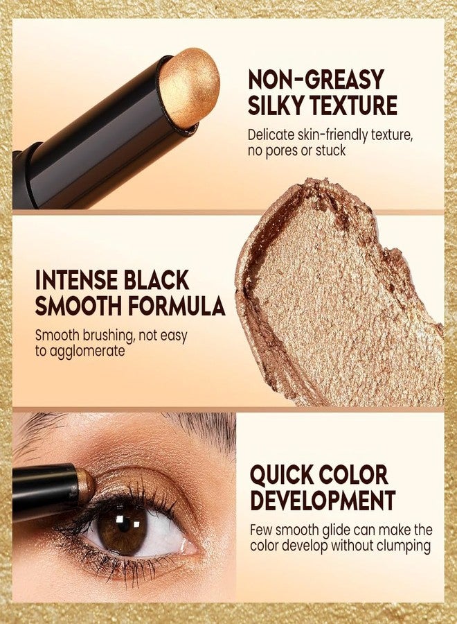 Gleva Eyeshadow Stick - Eyeshadow Pencil Waterproof Eyeshadow Stick - Crease-Proof Formula - Easy-to-Apply Buildable Color - Cream Shadow Stick (Smokey Slate) - Image 3
