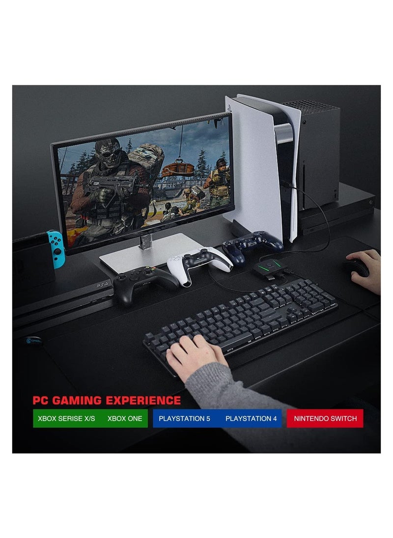 VX2 AimBox Keyboard Mouse Adapter Converter, Controller Adapter Converter for Xbox One, Xbox Series X/S, Playstation 5, Playstation 4 and Nintendo Switch