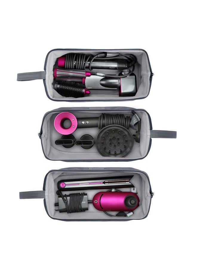 BUBM Travel Case Compatible with Dyson Airwrap & Curling Iron, Portable Hair Dryer Carrying Bag Waterproof Storage for Dyson Supersonic Styler Attachments Protection - Image 2