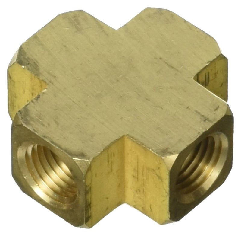 Milton 656 14 FNPT Brass Cross Hose Fitting Box of 5