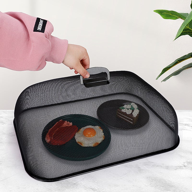 Iron Multi-Specification Vegetable Cover Kitchen Household Anti-Cockroach Mosquito Food Cover Round Square Vegetable Cover - Image 2