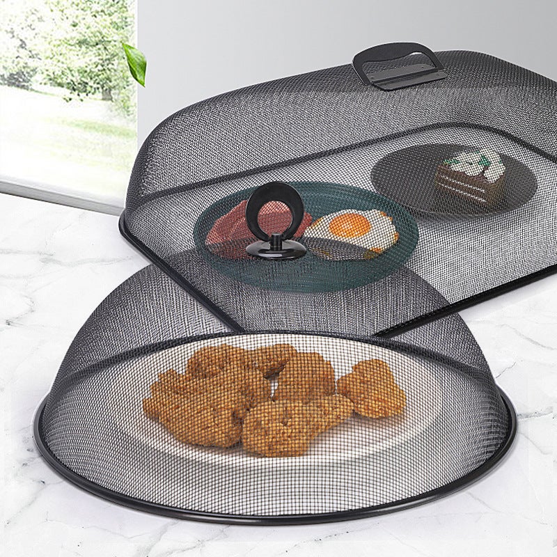 Iron Multi-Specification Vegetable Cover Kitchen Household Anti-Cockroach Mosquito Food Cover Round Square Vegetable Cover - Image 4