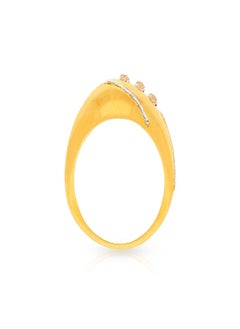 Malabar Gold and Diamonds 22 Carat 916 Purity Three Tone Gold Ring RG1186639T16 For Women  - Image 3