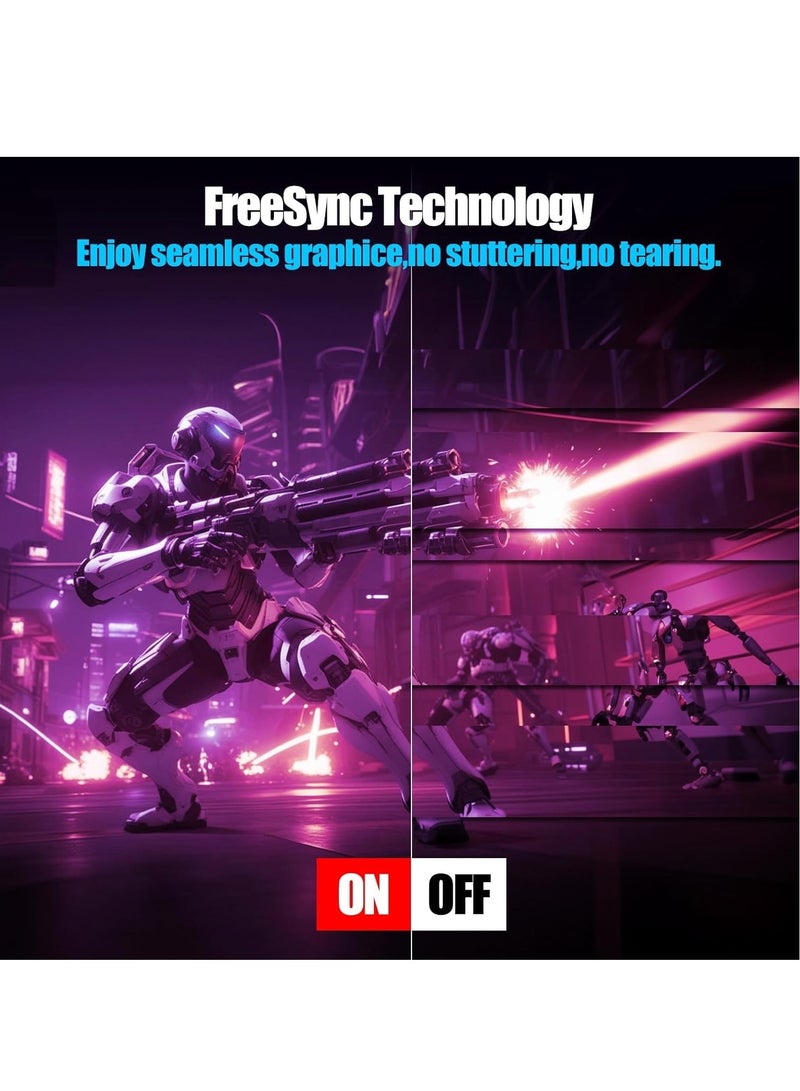 فلاشهوك شاشة ألعاب منحنية مقاس 24 بوصة بدقة Full HD (1920x1080)، ومعدل تحديث 165 هرتز، ووقت استجابة 1 مللي ثانية، ومدخل HDMI وDP، باللون الأسود - Image 5