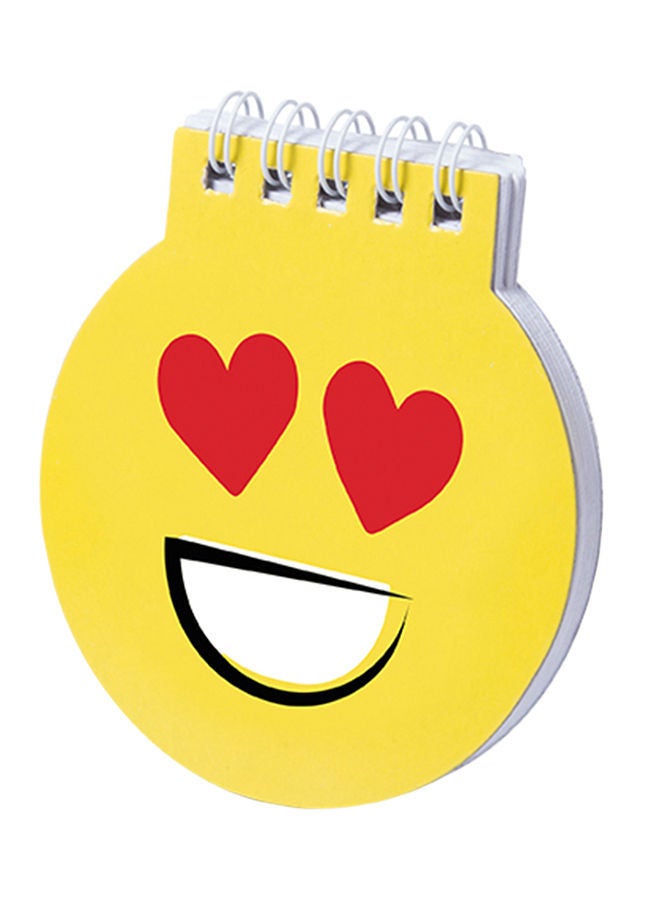 نيبمينينت مفكرة بتصميم وجه تعبيري أصفر - Image 1