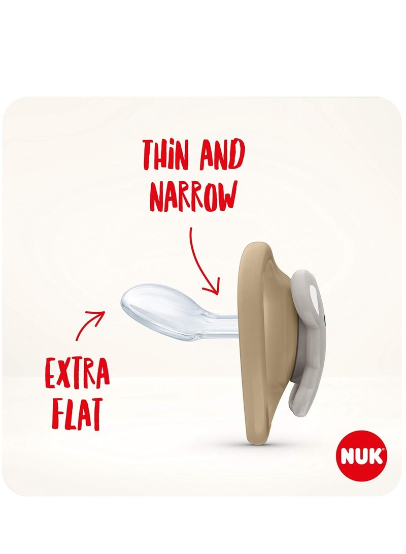 نوك لهاية سيليكون لتقويم الأسنان من نوك سبيس (تتوهج ليلاً في الظلام) خالية من مادة BPA للقطط والخنفساء، عبوة من 2 - Image 3