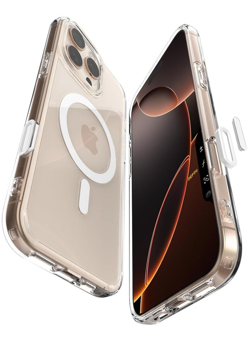Spigen Ultra Hybrid T MagFit for iPhone 16 Pro MAX Case Cover [Camera Control Button Cover] with MagSafe (2024) - White  - Image 1