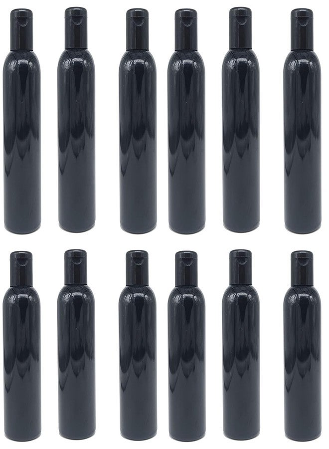 SHREE MAHA 100ml Empty Black Plastic Bottles Refillable Travel Size Cosmetic Containers Small Leak Proof Squeeze Bottles with Black Flip Cap for Toiletries,Shampoo, Beauty Use (Pack of 10) - Image 1