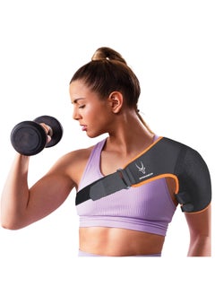 Springbok Shoulder Immobilizer Brace, Men & Women (One size) for Torn Rotator Cuff, AC Joint Pain Relief, Stability Strap, Dislocated Sholder, Injuries, Tears, Adjustable Fits (Left Shoulder)