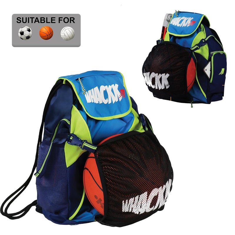 WHACKK Storm Soccer Blue/Basketball/Volleyball Kit Bag (9018), Standard - Image 1